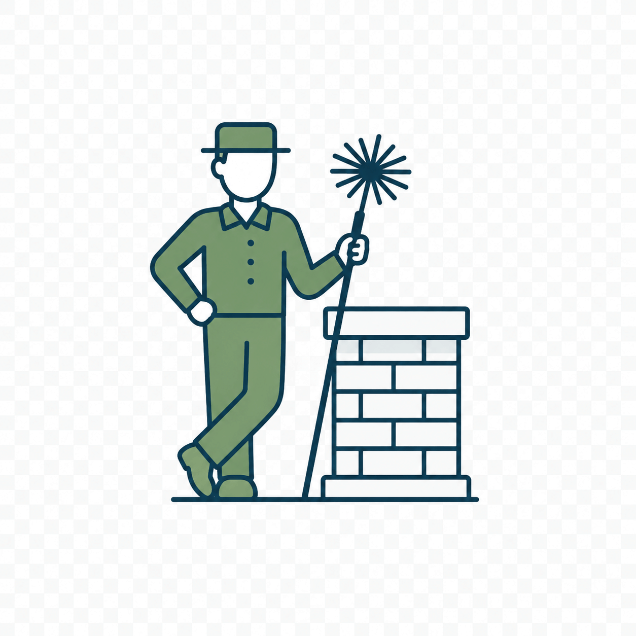 Chimney sweep illustration